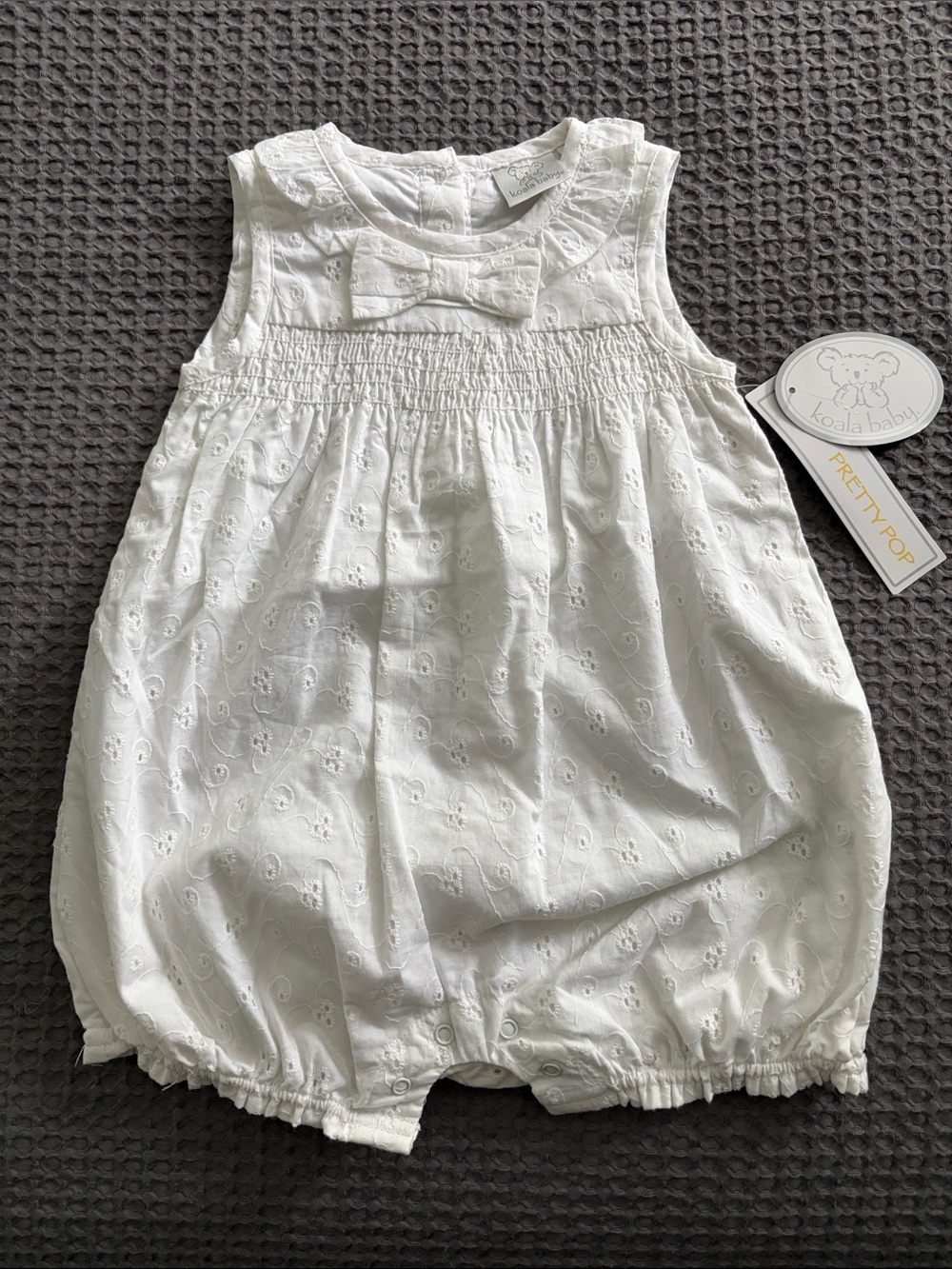 Cotton Eyelet Romper